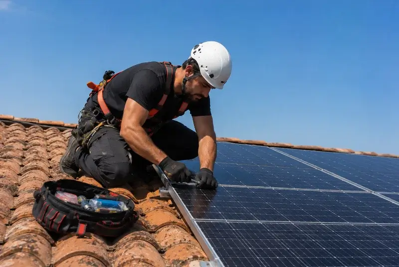Maintenance et monitoring de panneaux solaires à Longèves