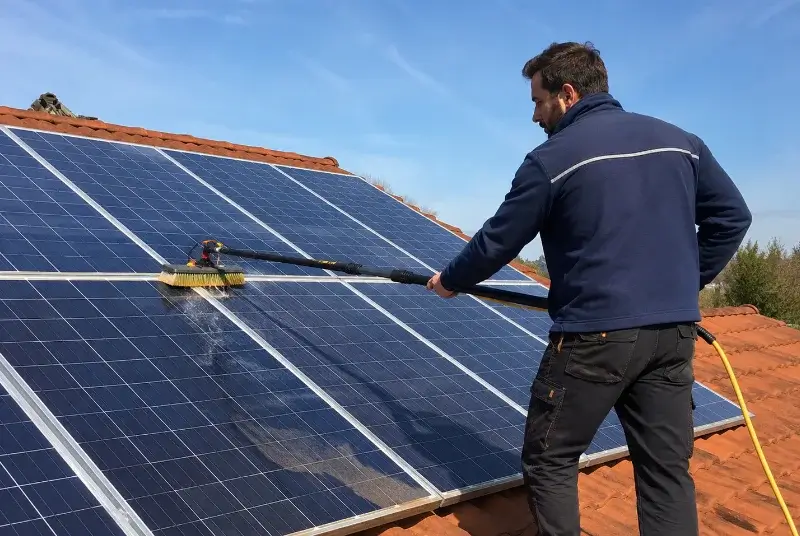 Nettoyage et entretien de panneaux solaires à Longèves